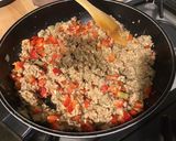 Une image de l'étape 13 de Chapon haché aux poivrons rouges et pesto.