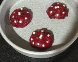 A picture of step 3 of Eggless Tutti Frutti Red Velvet Cookies.