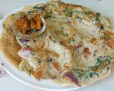 A picture of step 4 of Flavorful nutritious Keerai (Greens) Adai.