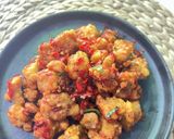 Foto langkah ke 6 dari resep Tempe Karage sambal terasi daun jeruk.