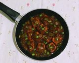 A picture of step 11 of Paneer Chilli.