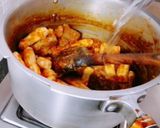 A picture of step 6 of 3 spice Arvi Gosht Recipe.