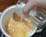 Foto langkah ke 3 dari resep BUBUR TIM CHEESY SALMON || Menu Lengkap 4 bintang ⭐⭐⭐⭐ 7 Month.