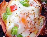 Foto del paso 3 de la receta: Cestitas de jamón dulce, huevo y colorido