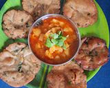 A picture of step 10 of Rajgira Farali Puri.