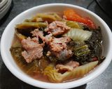 Hình bước làm 4 của món Canh cải chua thịt bò