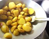 A picture of step 2 of Achari Dum Aloo.