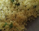 A picture of step 3 of Lemon rice.