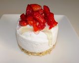 Une image de l'étape 3 de Dôme glacé coco fraise (vegan).