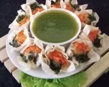 Foto langkah ke 6 dari resep Siomay Udang Sayur Saus Bayam Belimbing Wuluh.