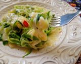 【美式】簡易快速5分鐘上桌 蒜香起司櫛瓜麵的食譜步驟7照片