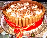 A picture of step 1 of Chocolate Kitkat Cake.