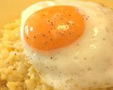 A picture of step 5 of Golden soft-boiled Egg Fried Rice 🥚.