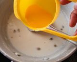A picture of step 4 of Rava rasmalai.