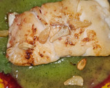 Foto del paso 7 de la receta: Bacalao skrei en salsa de naranja sanguina y puré de calabacín