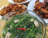 Foto langkah ke 2 dari resep Sayur Bayam Bening Tempe 🌿.