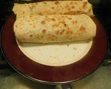 A picture of step 8 of Veg paneer kathi roll.
