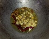 A picture of step 5 of Aloo baingan.