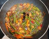 Foto langkah ke 4 dari resep Tumis Kacang Panjang Tempe Wortel.