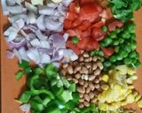 A picture of step 1 of Masala khichdi.
