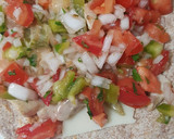 Foto del paso 5 de la receta: 🫓Fajitas de pollo 🐔 con pico de gallo y queso 🧀 crema