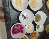 A picture of step 1 of Thandai.