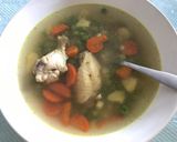 Csirkehúsos borsóleves recept fázis 5 fotója
