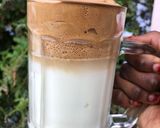 A picture of step 2 of Dalgona coffee.