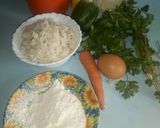A picture of step 1 of Crunchy rice balls.