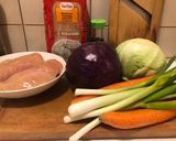 Káposztás-csirkés rizstészta (gluténmentes) recept fázis 1 fotója