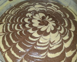 A picture of step 4 of Zebra cake.