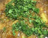 A picture of step 10 of Alu baigan.