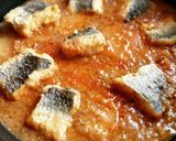 Foto del paso 13 de la receta Cazuela de merluza y patatas en salsa de azafrán