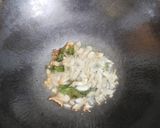 A picture of step 1 of Cabbage Palya.