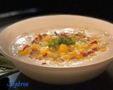A picture of step 5 of Coconut corn and lemongrass soup.