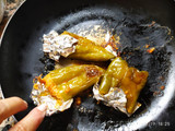 Pimientos verdes italianos rellenos