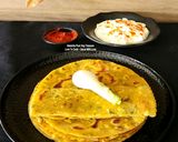 A picture of step 4 of Jowar Sorghum Wheat Flour Methi Thepla.