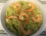 Foto del paso 4 de la receta: Arroz verde con camarones 🍤