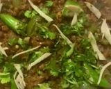 A picture of step 8 of Chili Mince (Harri mirch Qeema).