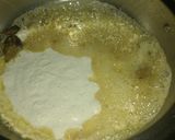 A picture of step 3 of Paneer in white gravy.