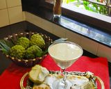 A picture of step 1 of Custard Apple Smoothie Fantasy.