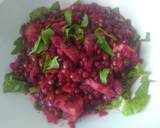 Foto del paso 5 de la receta Guiso  de lentejas, remolacha, hierbas aromáticas y agua de mar