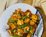 A picture of step 6 of Bread Upma.