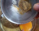A picture of step 2 of French omelette.