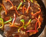 A picture of step 9 of Cabbage fish with capsicum.