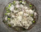 A picture of step 2 of Sorghum flour Upama.