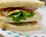 A picture of step 4 of Chicken club sandwich.