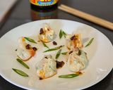 A picture of step 8 of Rice Paper and Feta Cheese dumplings.