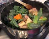 Une image de l'étape 10 de Chevreau aux légumes et os à moelle façon pot au feu revisité.