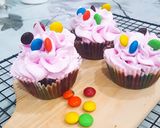รูปขั้นตอนการทำที่ 4 ของ Cupcakechocolate m&m🍰🍫